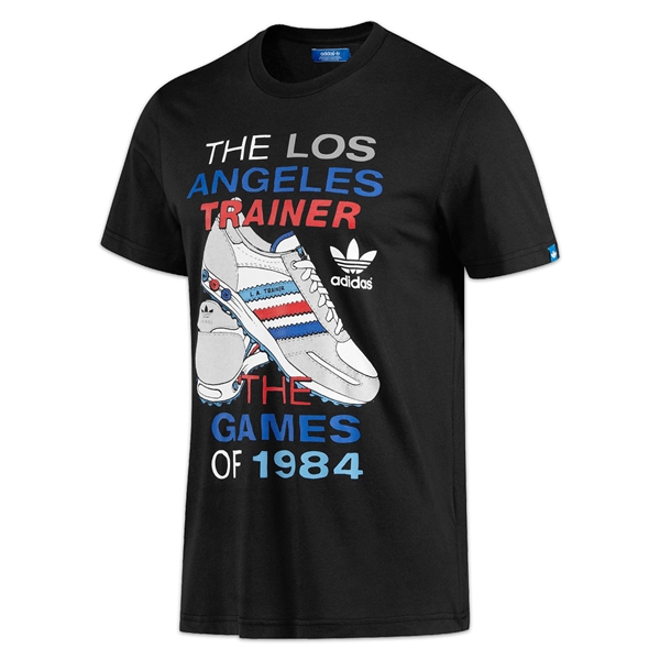 Picture of Adidas Originals - LA Trainer Graphic Tee - Black