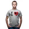 Picture of COPA Football - I Love T-shirt - Grey