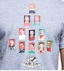 Picture of COPA Football - Moustache United T-Shirt - Grey Melee