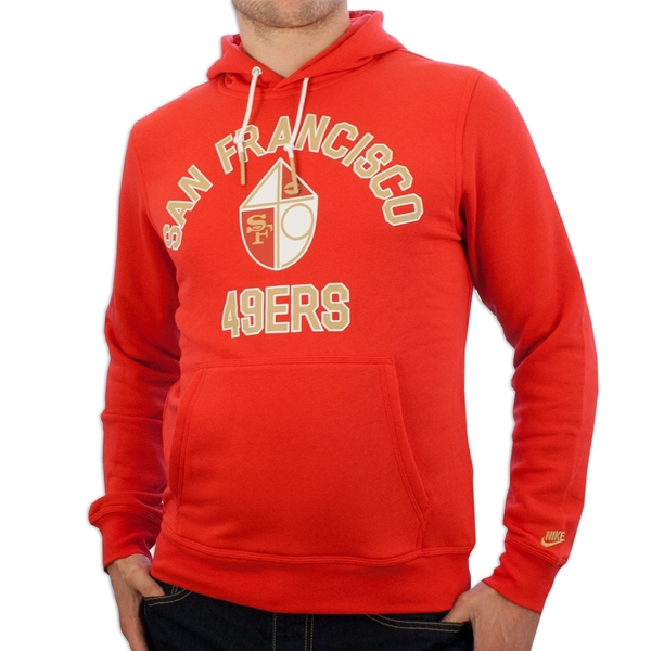 Picture of Nike Sportswear - San Francisco 49ers Rewind Hoodie - University Red/ Club Gold