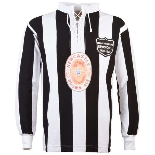 Picture of Newcastle United Retro Football Shirt Brown Ale 80 Year Celebration