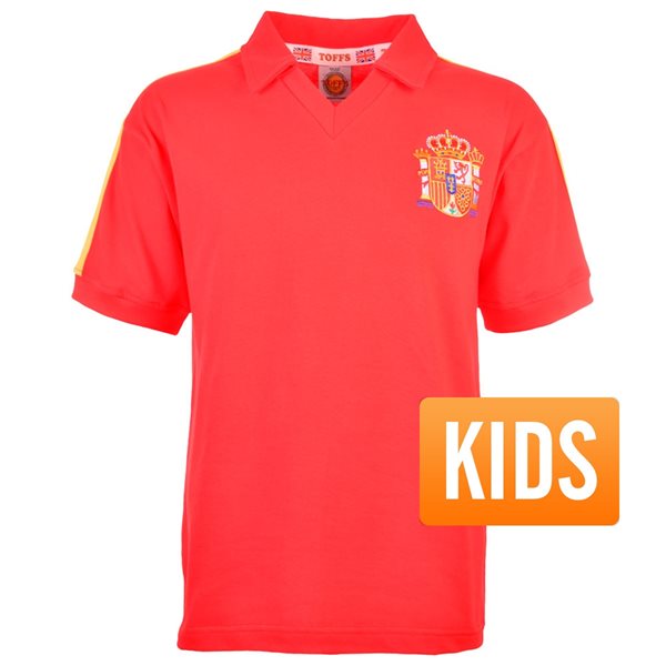 Picture of Spain Retro Football Shirt W.C. 1982 - Kids