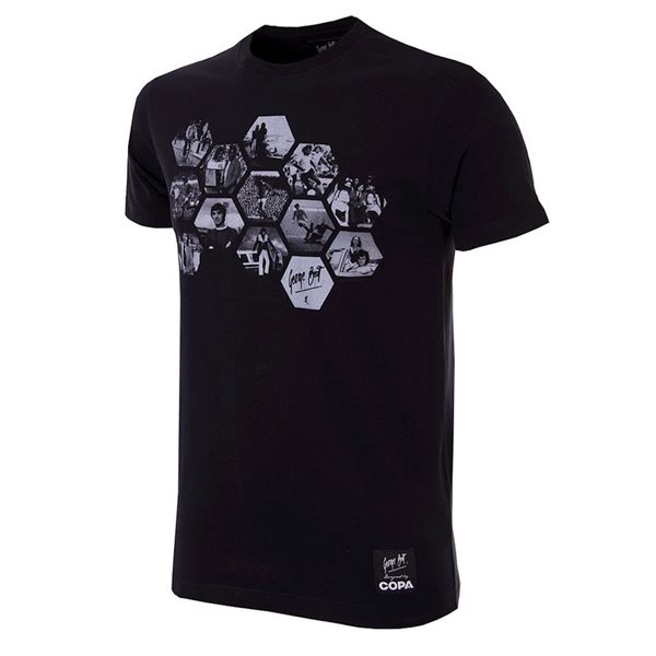 Picture of COPA Football - George Best Hexagon T-Shirt - Black