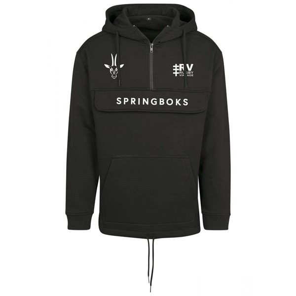 Picture of Rugby Vintage - Springboks Anorak Hoodie - Black