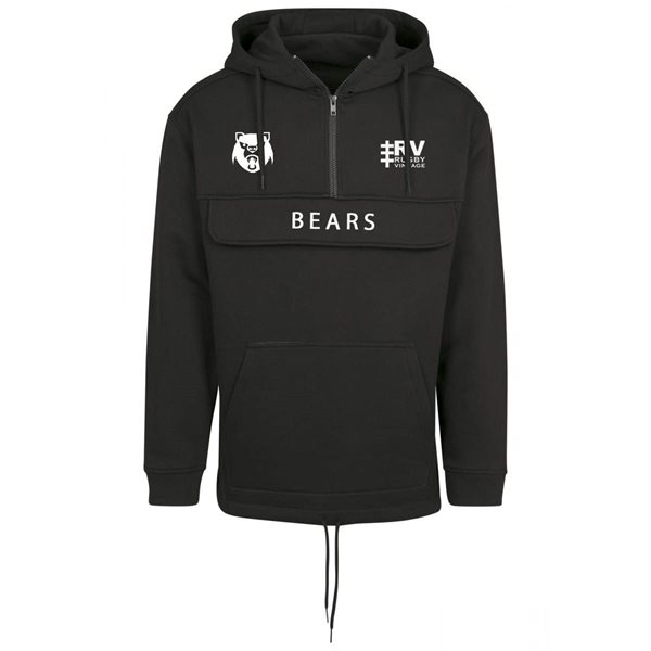 Picture of Rugby Vintage - Russia Bears Anorak Hoodie - Black