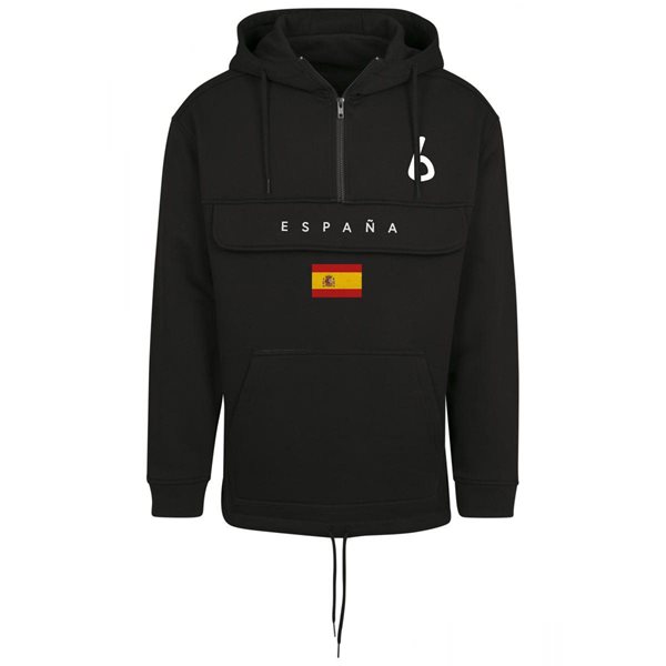 FC Eleven - Spain Flag Anorak Hoodie - Black