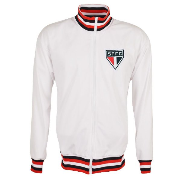 Sao Paulo Retro Football Track Jacket - White