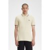 Fred Perry - Twin Tipped Poloshirt - Oatmeal/ Ecru/ Black