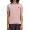 Fred Perry - Contrast Tape Ringer T-Shirt - Dusty Rose Pink/ Black