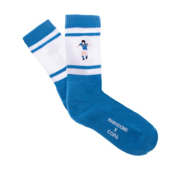 Maradona x COPA Napoli Embroidery Tery Socks