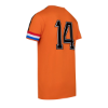 Cruyff - Holland Aanvoerder Retro Voetbalshirt WK 1974 + Nummer 14