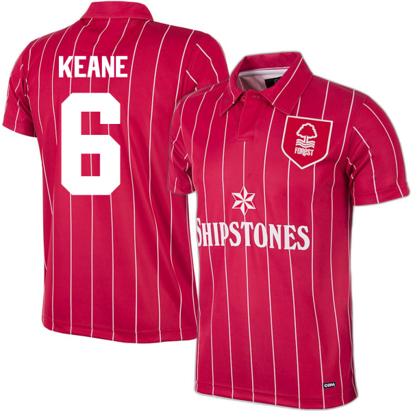 Nottingham Forest Football Retro Shirt 1992-1993 + Keane 6