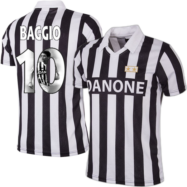 Picture of COPA Football - Juventus FC Coppa UEFA Retro Shirt 1992-1993 + Baggio 10 (Photo Style)