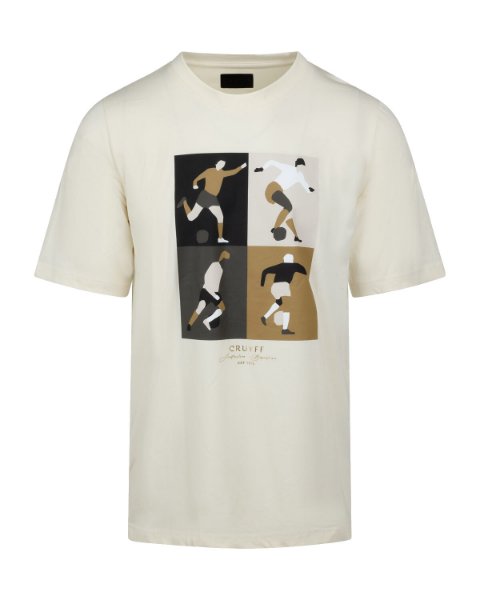 Cruyff - Turn T-Shirt - Crème/ Goud